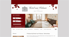 Desktop Screenshot of hotelvanwalsum.nl